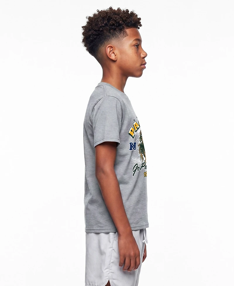 Champion Big Boys and Girls Heather Gray Green Bay Packers Disney X T-Shirt