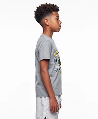 Champion Big Boys and Girls Heather Gray Green Bay Packers Disney X T-Shirt