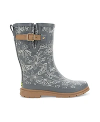 Westerns Chiefs Women's Forest Floor Faux Fur Mid Rain Boot