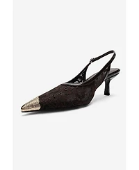 Prologue Shoes Women's Clem Lace Slingback Pump
