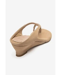 Prologue Shoes Women's Alizendra Block Heel Thong Sandal