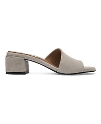 Forever and Always Shoes Women's Delavie Leather Block Heel Sandal