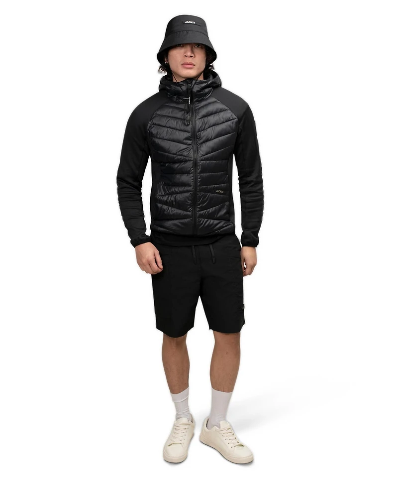 JACK1T Men's Titan Hooded Hybrid Jacket