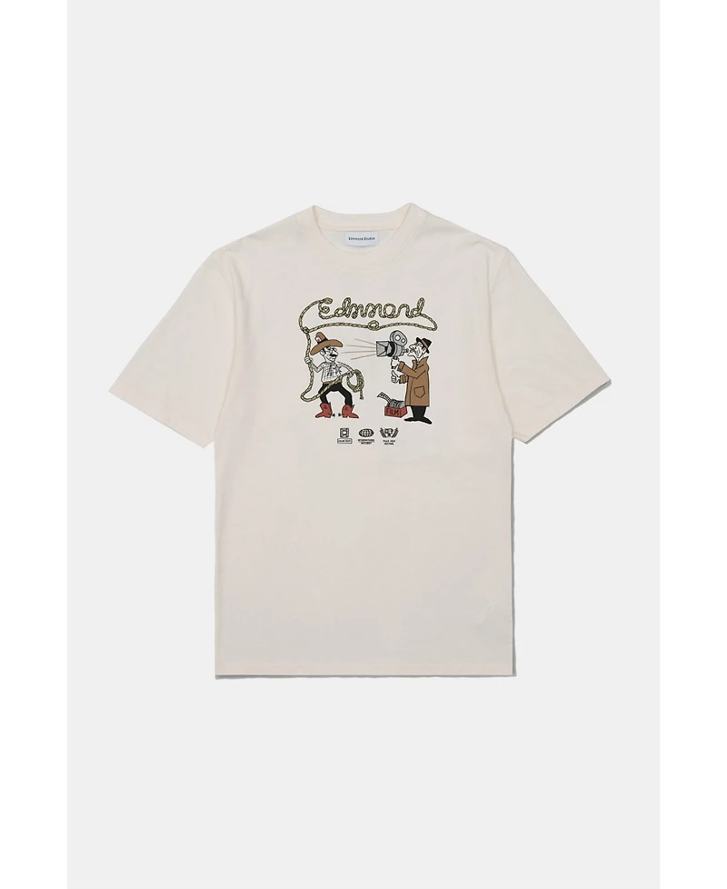 Edmmond Studios Men's Western Graphic Crew Neck T-Shirt