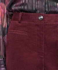 Dkny Women's Stretch High-Waisted Straight-Leg Corduroy Pants