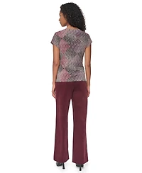 Dkny Women's Tie-Front Print Blouse