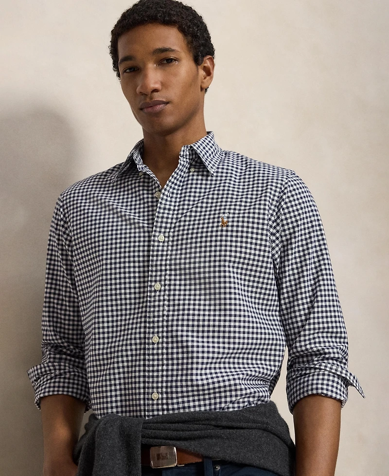 Polo Ralph Lauren Men's Custom-Fit Gingham Oxford Shirt