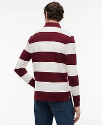 Tommy Hilfiger Men's Striped Classic Rugby Polo Shirt