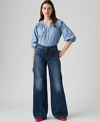 Levi's Women's Middy Mid-Rise Wide-Leg Retro Jeans