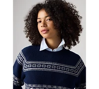 Levi's Women's Jolie Fair Isle Wool-Blend Crewneck Sweater