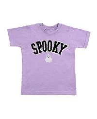 Sweet Wink Big Girl 10-12 Spooky Ghost Patch Halloween Short Sleeve T-Shirt