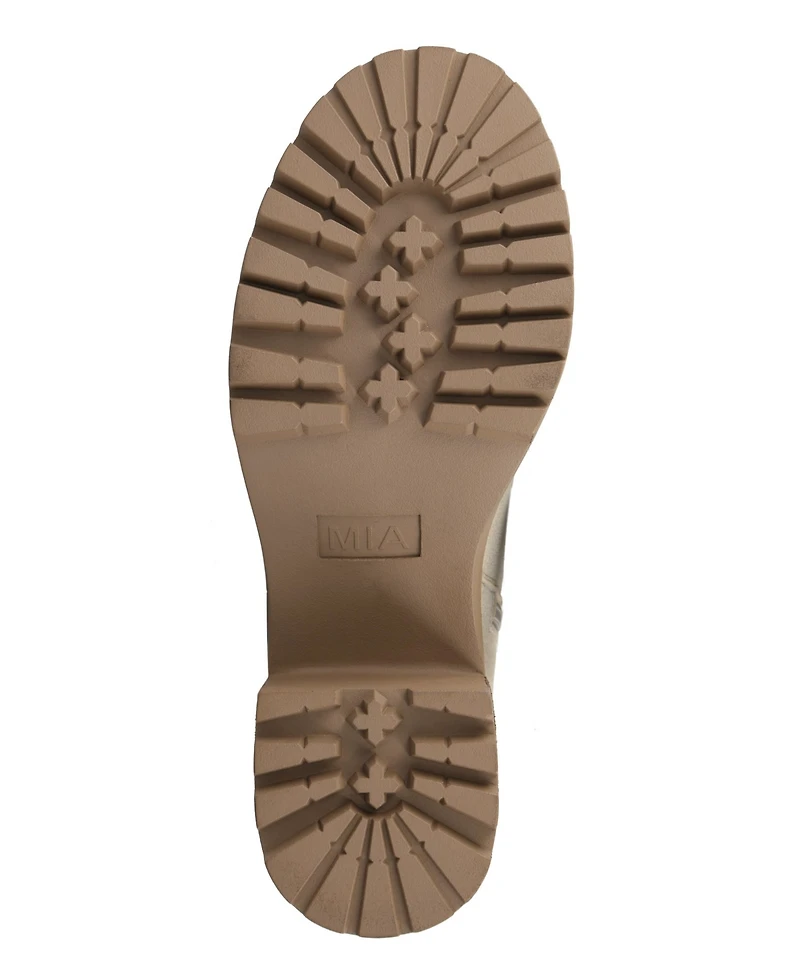 Mia Women's Toula Lug Sole Whipstitch Booties