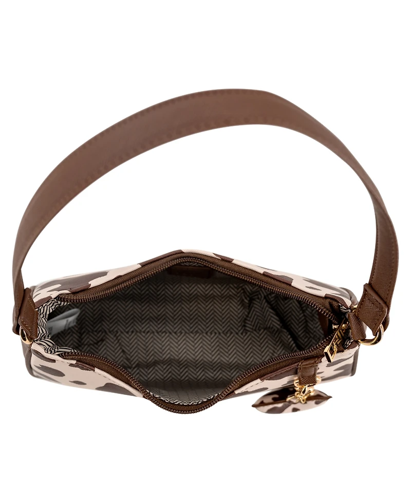 Like Dreams Sutton Cow Print Small Shoulder Handbag