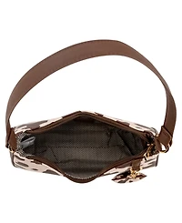 Like Dreams Sutton Cow Print Small Shoulder Handbag