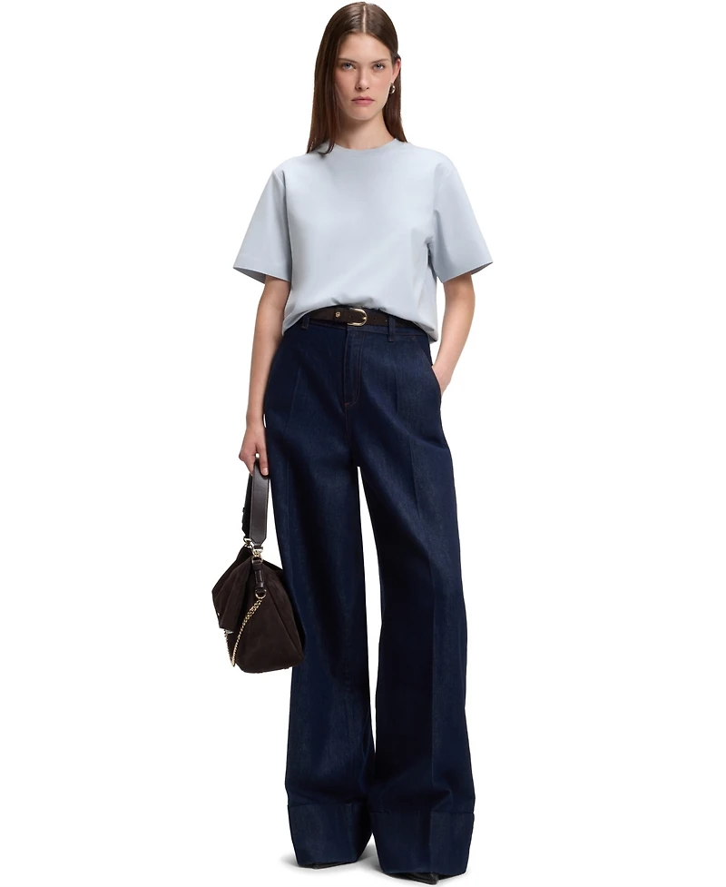 Boss by Hugo Women's Mercerized Cotton Relaxed-Fit T-Shirt