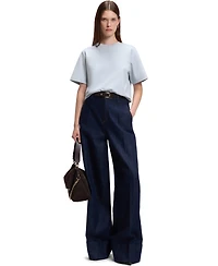 Boss by Hugo Women's Mercerized Cotton Relaxed-Fit T-Shirt