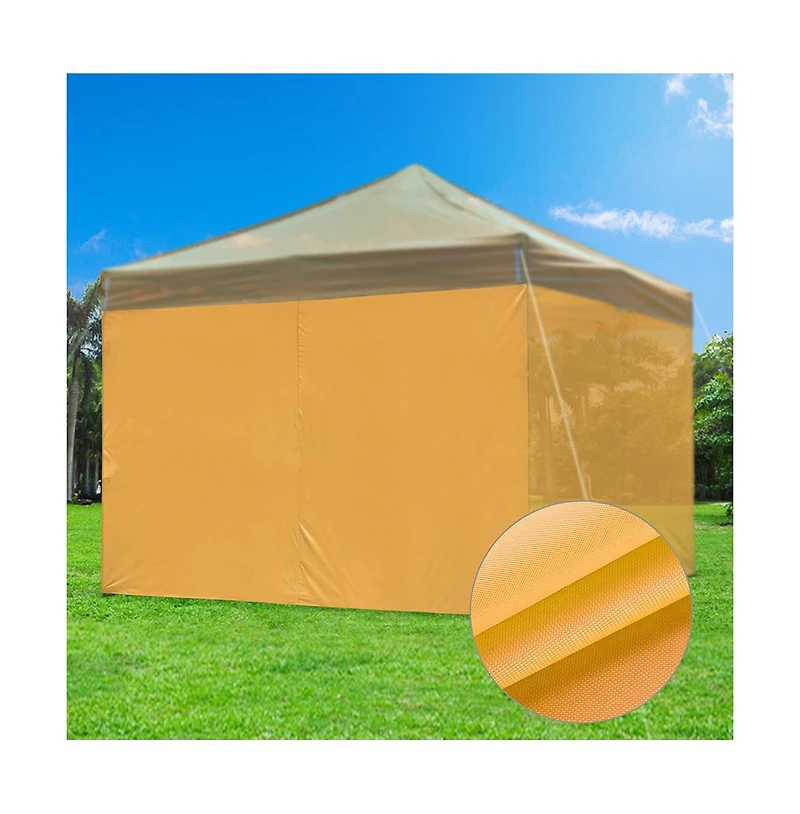 InstaHibit 10Piece 10x6.6 Feet Canopy Sidewalls Bundle 1080D and UV30+ Protection Enclosure Kit for Commercial Vendor Booths