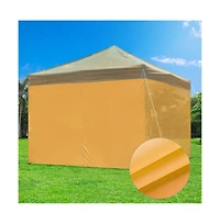 InstaHibit 10Piece 10x6.6 Feet Canopy Sidewalls Bundle 1080D and UV30+ Protection Enclosure Kit for Commercial Vendor Booths