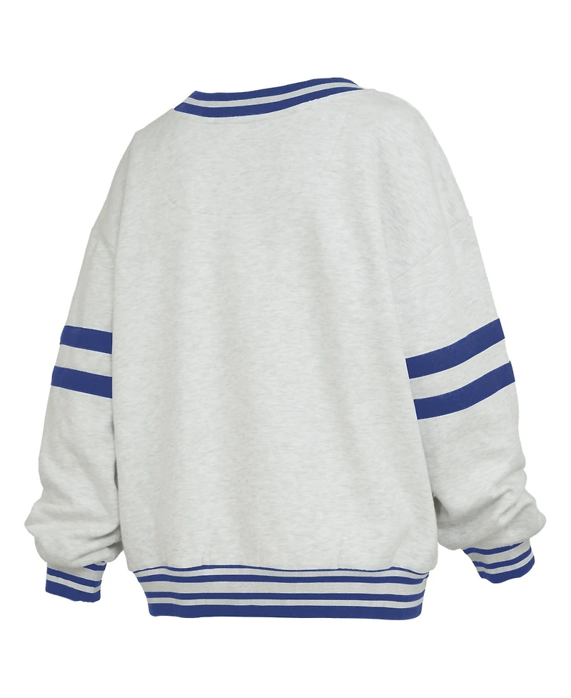 Pressbox Women's Florida Gators Oates V-Neck Oversized Sweatshirt