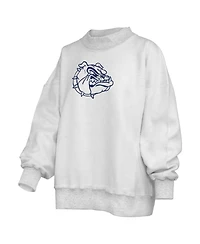 Pressbox Women's Gonzaga Bulldogs Reversible Mock Neck Sweatshirt
