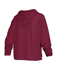 Pressbox Women's Florida State Seminoles Nelson Oversized Slub Hooded Long-Sleeve T-Shirt