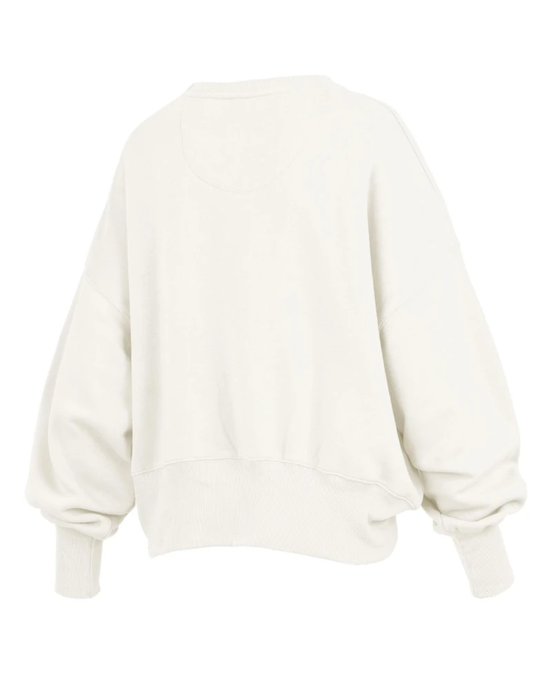 Pressbox Women's South Carolina Gamecocks Chelsea Oversized Chenille Applique Pullover Sweatshirt