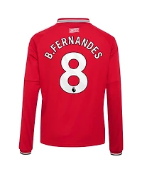 Adidas Boys' and Girls' Bruno Fernandes 2026/27 Home Long-Sleeve Polo Collar Jersey