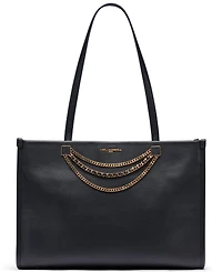 Karl Lagerfeld Paris Jade Large Leather Laptop Tote Handbag