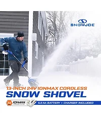 Snow Joe Cordless Snow Shovel Kit for Car Driveway Snow Removal, 24V-SS13-xr