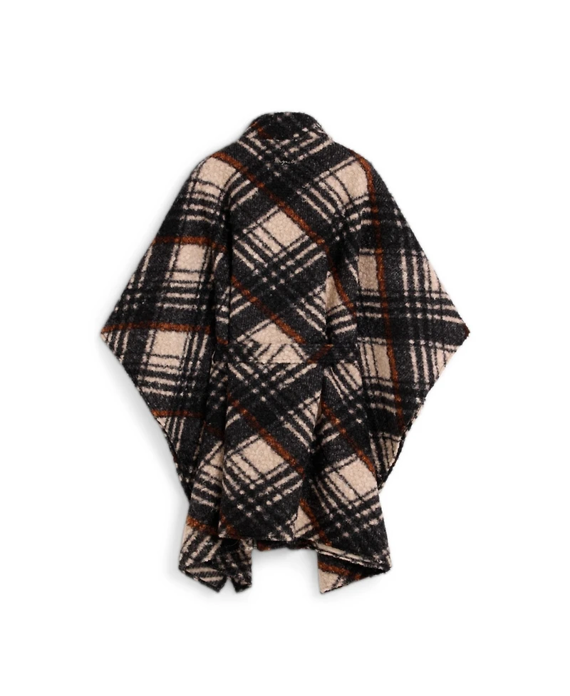 Desigual Women's Checkered Poncho