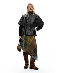 Desigual Women's Poncho Leather Effect