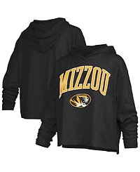 Pressbox Women's Missouri Tigers Nelson Arch Over Logo Hooded Long-Sleeve Oversized T-Shirt