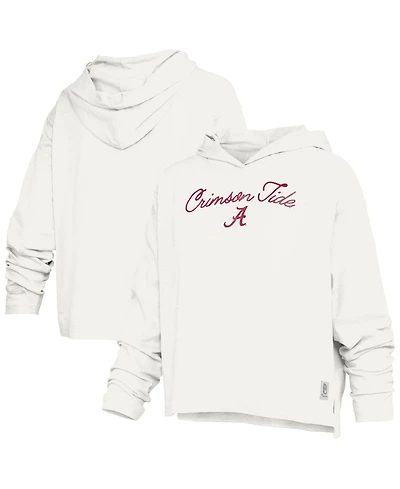 Pressbox Women's Alabama Crimson Tide Faye Hooded Slub Long-Sleeve T-Shirt