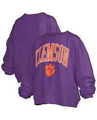 Pressbox Women's Clemson Tigers Janise Oversized Fleece Sweatshirt