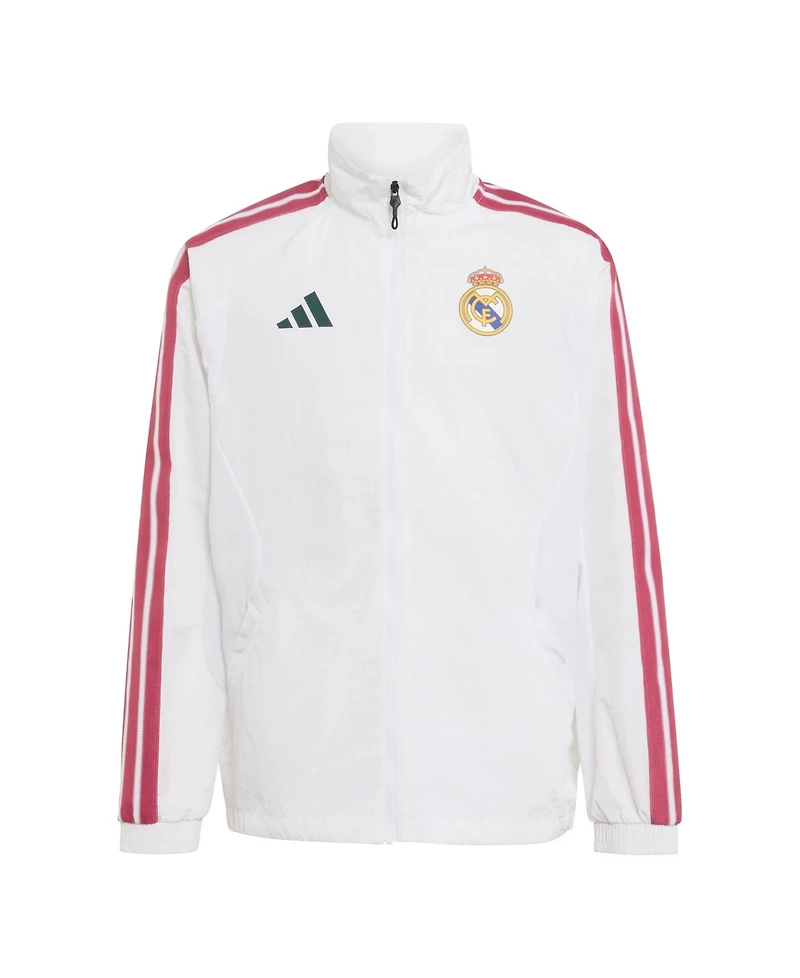 Adidas Boys' and Girls' Anthem Full-Zip Mock-Neck Raglan-Sleeve Jacket