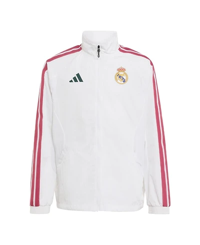 Adidas Boys' and Girls' Anthem Full-Zip Mock-Neck Raglan-Sleeve Jacket
