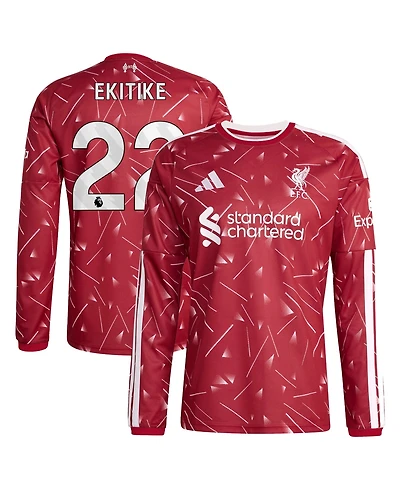 Adidas Men's Hugo Ekitike Liverpool Fc 2026/27 Home Replica Long Sleeve Jersey