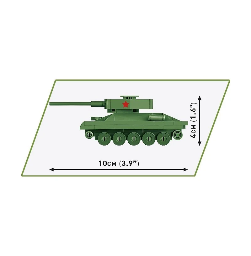 Cobi Historical Collection Wwii T-34-85 110-Piece Building Set, Ages 6+