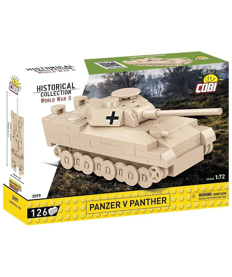 Cobi Wwii Panzer V Panther Tank Historical Collection 126-Piece Building Set, Ages 6+