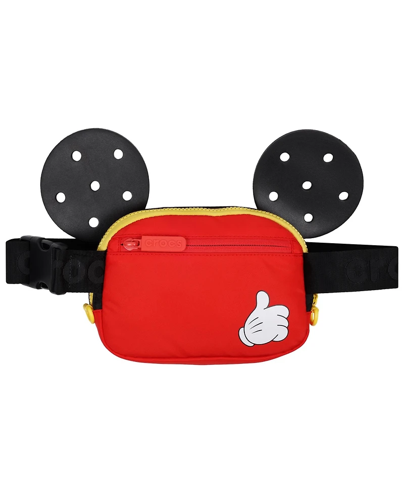 Crocs Women's Disney Mickey Mouse 3D Ears Belt Bag – Officially Licensed Waist Pack