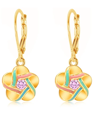 Chanteur Kids Flower Hypoallergenic Earrings for Girls with Leverbacks