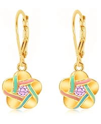 Chanteur Kids Flower Hypoallergenic Earrings for Girls with Leverbacks