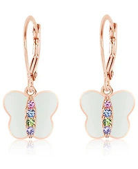 Chanteur Kids Butterfly Hypoallergenic Earrings for Girls with Sterling Silver Leverbacks