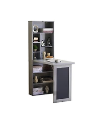Streamdale Fold-out Wall Mount Convertible Writing Desk with Storage