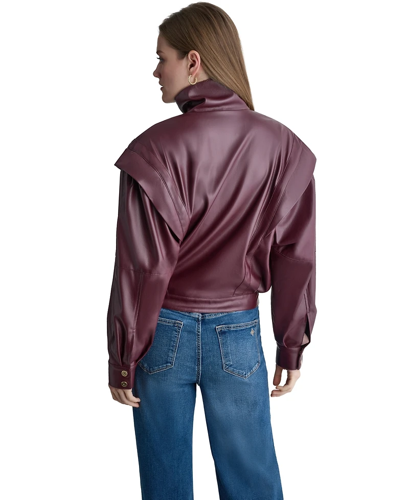 Bcbg Women's Moto Faux Leather Jacket