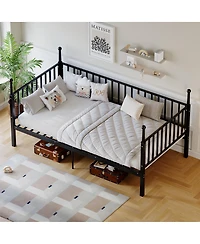 Streamdale Furniture Sturdy Metal Bed Frame with Posts