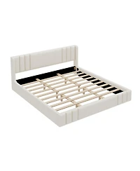 Streamdale Furniture King Size Upholstered Platform Bed Frame