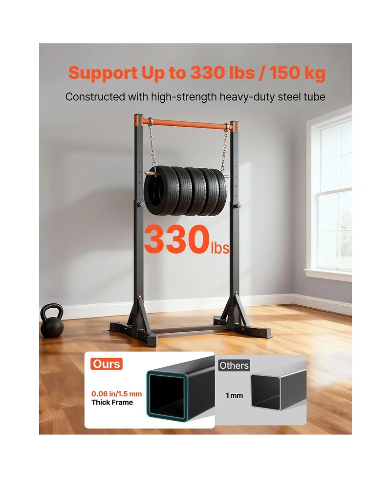 Hongge Free Standing Multi-Level Pull Up Bar Training Station