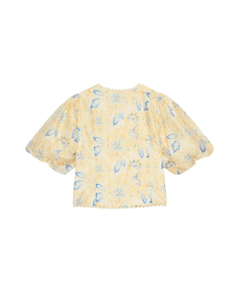 Mint Velvet Women's Floral Puff Sleeve Blouse