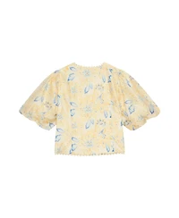 Mint Velvet Women's Floral Puff Sleeve Blouse